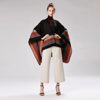 Vintages-tyylinen naisten poncho kashmiria