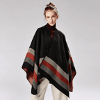 Vintages-tyylinen naisten poncho kashmiria