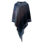 Naisten poncho hupulla