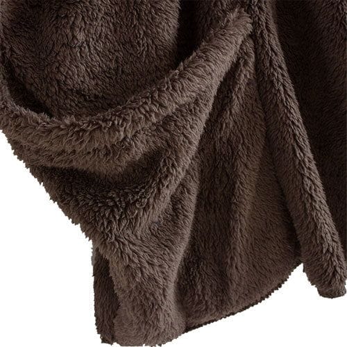 Pehmeä ruudullinen miesten poncho