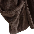 Pehmeä ruudullinen miesten poncho