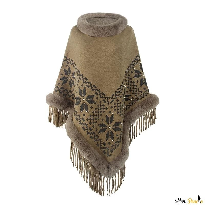 Pooloponcho korkeat kaulukset