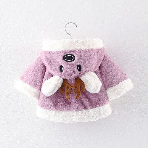 Joulupukki-vauvan poncho ja poro