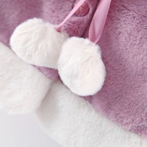 Joulupukki-vauvan poncho ja poro