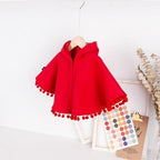 Vauvan poncho Punahilkka