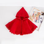 Vauvan poncho Punahilkka