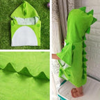 Vauvan kylpyponcho dinosauruskuviolla