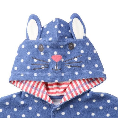 Vauvan kylpyponcho pisteillä