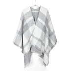 Cashmere naisten poncho V-pääntiellä