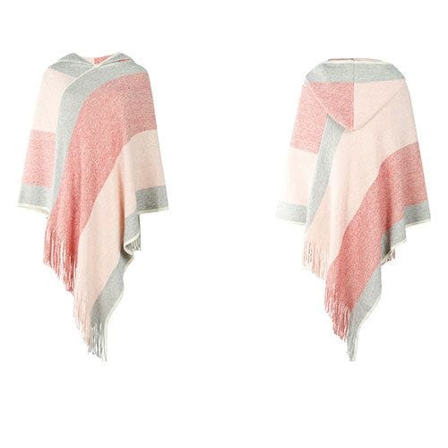 Naisten poncho hupulla