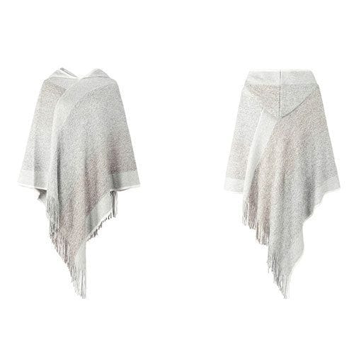 Naisten poncho hupulla