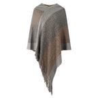 Naisten poncho hupulla