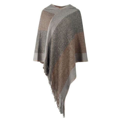 Naisten poncho hupulla