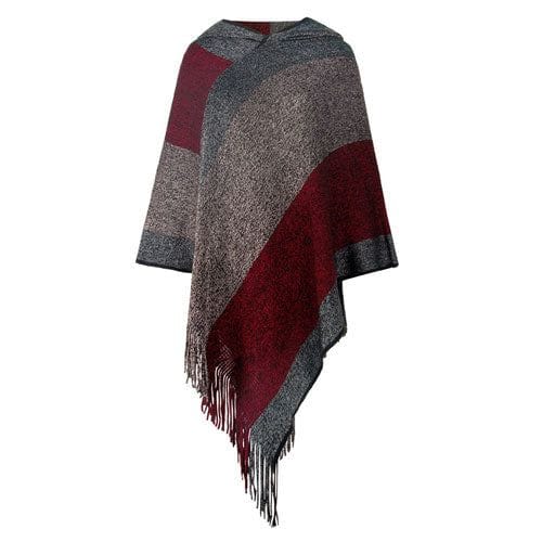 Naisten poncho hupulla
