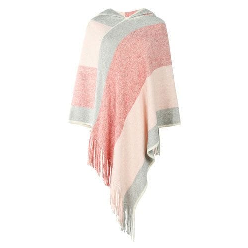 Naisten poncho hupulla