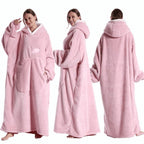 Naisten fleecehuopa poncho hupulla