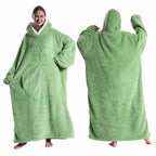 Naisten fleecehuopa poncho hupulla
