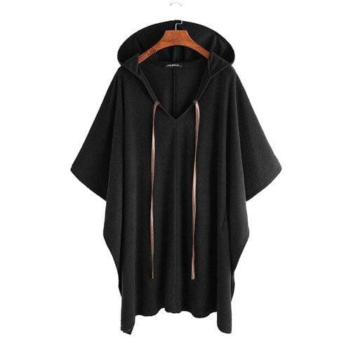 Muodikas miesten poncho hupulla