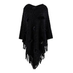 Hieno naisten poncho tupsuilla