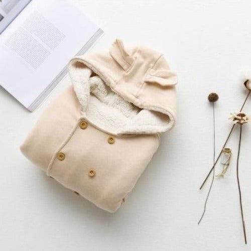 Fleece-vauvanponcho talveksi