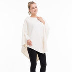 Fleece-takakankainen poncho naisille