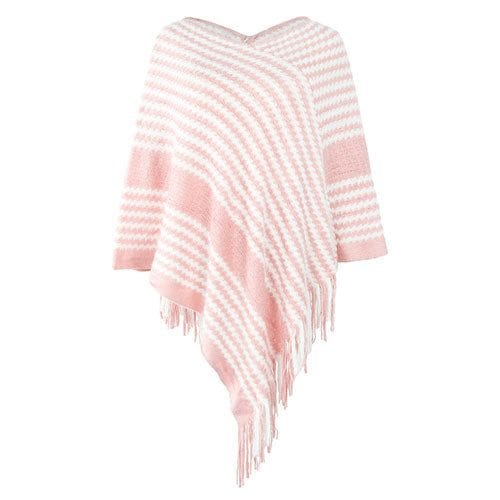 Neulottu talviponcho