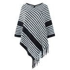 Neulottu talviponcho