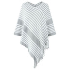Neulottu talviponcho