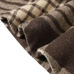Ruudullinen talviponcho miehille