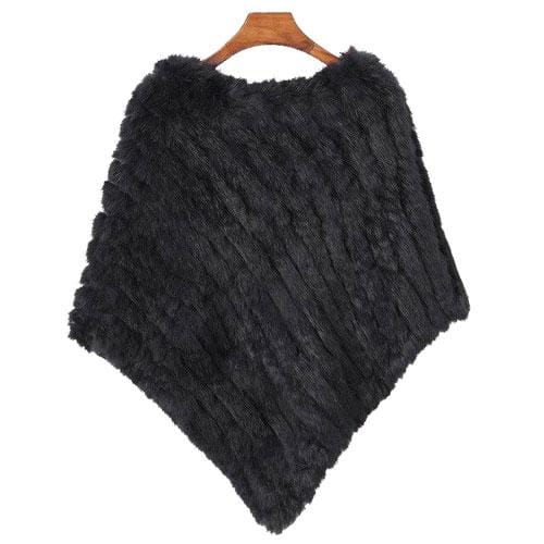 Raidallinen turkisnaisten poncho