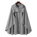 Miesten poncho viitta pitkät hihat