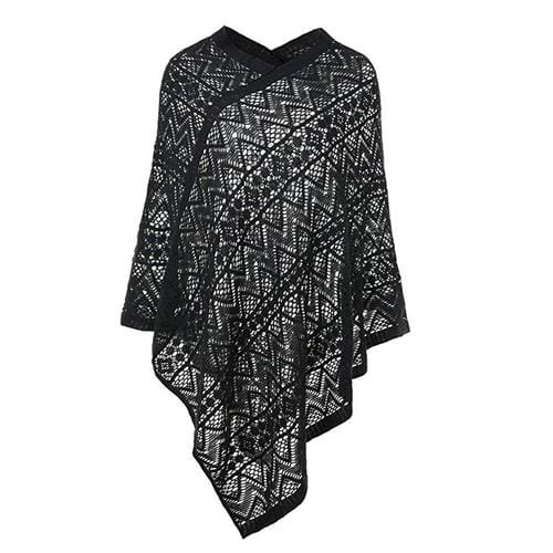 Kesäinen pitsiponcho naisille