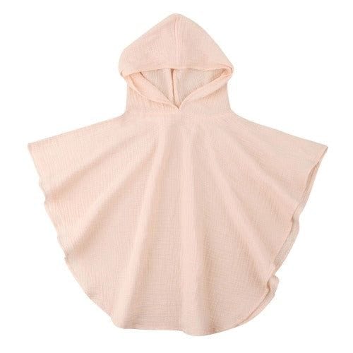 Puuvillainen kylpyponcho vauvoille
