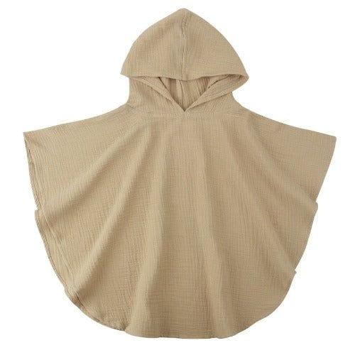 Puuvillainen kylpyponcho vauvoille
