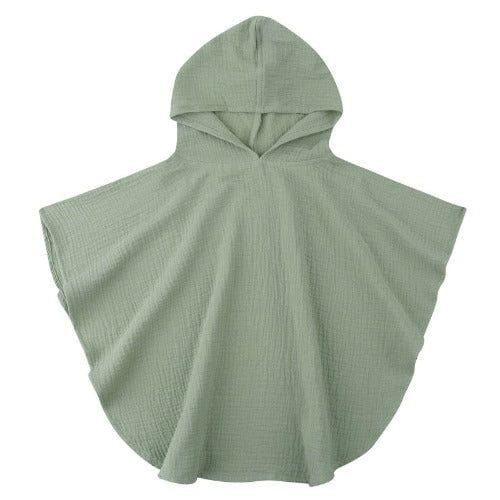 Puuvillainen kylpyponcho vauvoille