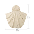 Puuvillainen kylpyponcho vauvoille
