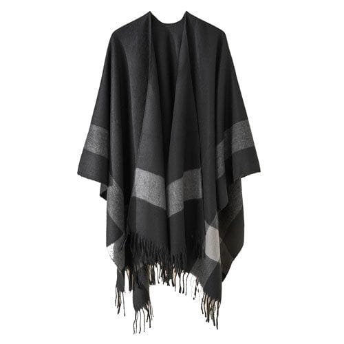 Naisten talviponcho puuvillasta
