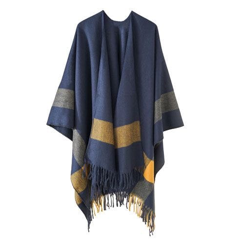 Naisten talviponcho puuvillasta