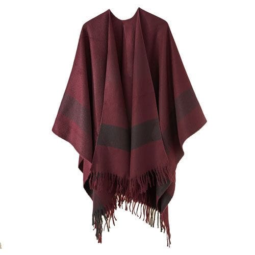 Naisten talviponcho puuvillasta