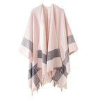 Naisten talviponcho puuvillasta