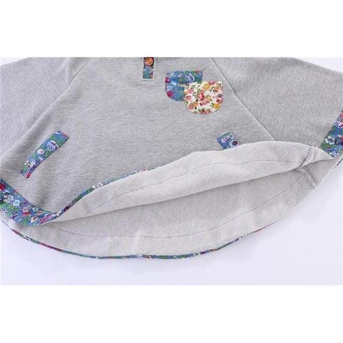 Puuvillainen talviponcho lapsille
