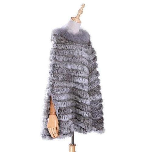 Lyhyt naisten poncho turkisella