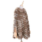 Lyhyt naisten poncho turkisella