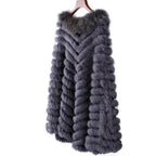 Lyhyt naisten poncho turkisella
