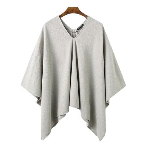 Pitkä, tyylikäs miesten poncho