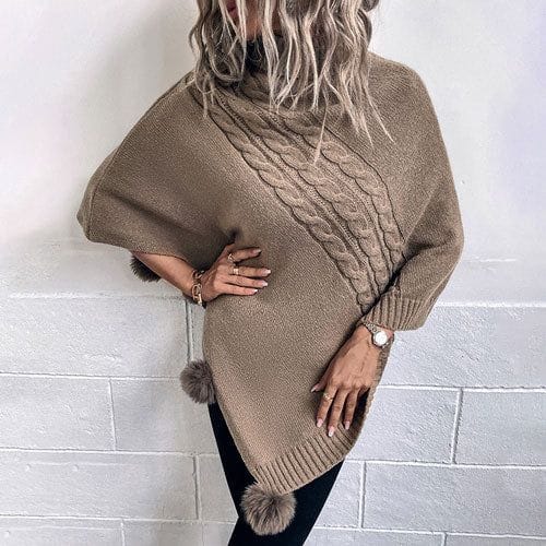 Pitkä naisten poncho