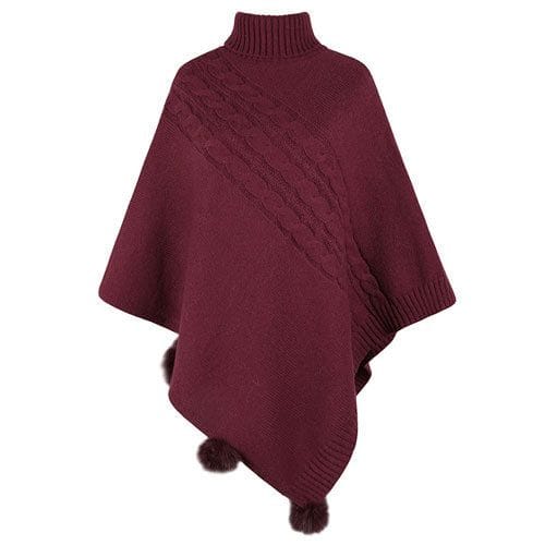 Pitkä naisten poncho