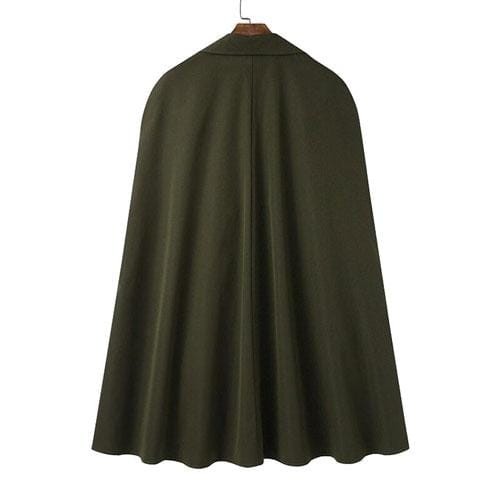 Pitkä miesten poncho napeilla