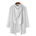 Meri-aiheinen miesten poncho hienoilla raidoilla