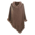Naisten ruudullinen poncho, kashmir